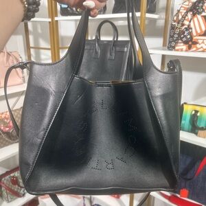 Black Designer Tote Bag